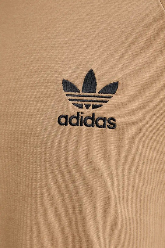 adidas Originals t-shirt bawełniany 3-Stripes Tee JY1370 beżowy