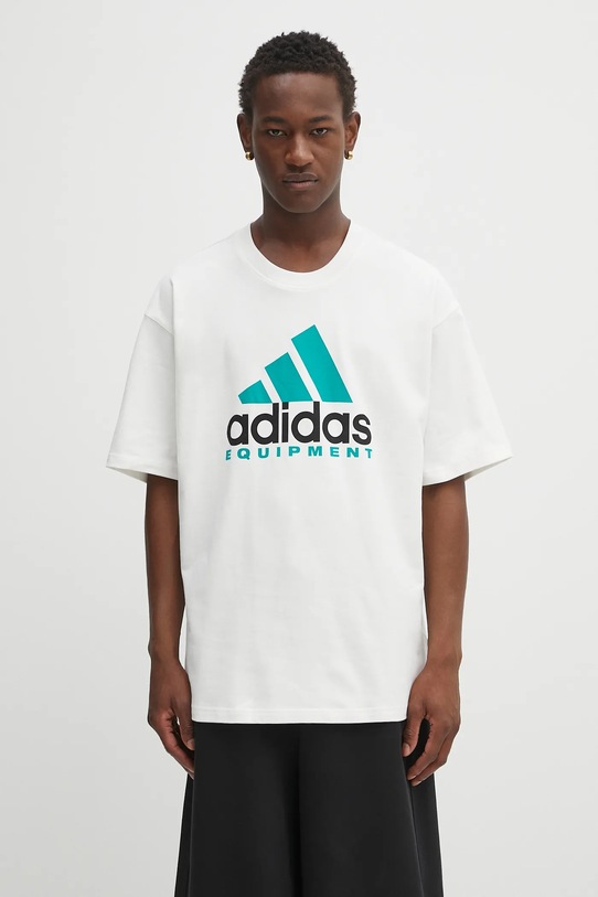 adidas Originals cotton t-shirt EQT Tee cotton white JW9129