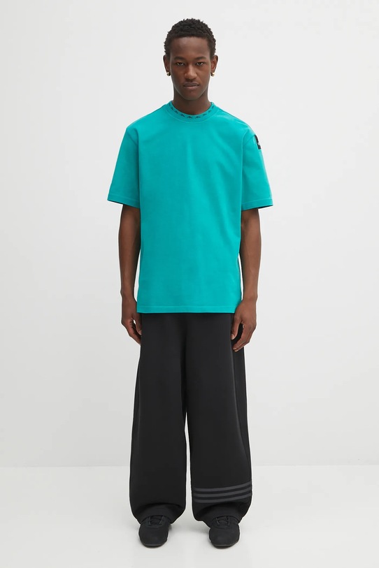 adidas Originals t-shirt bawełniany EQT Tee JV5822 turkusowy