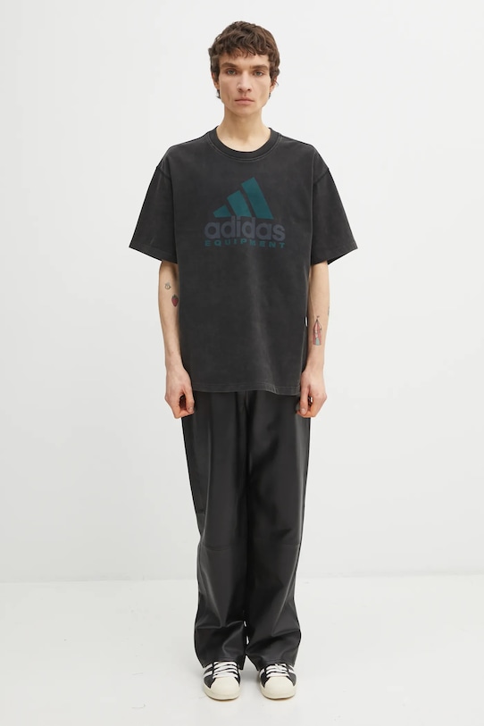 adidas Originals t-shirt bawełniany EQT Tee JV5815 czarny