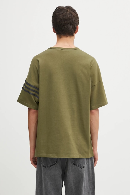 Одежда Хлопковая футболка adidas Originals Neu C Tee HZ3697 зелёный
