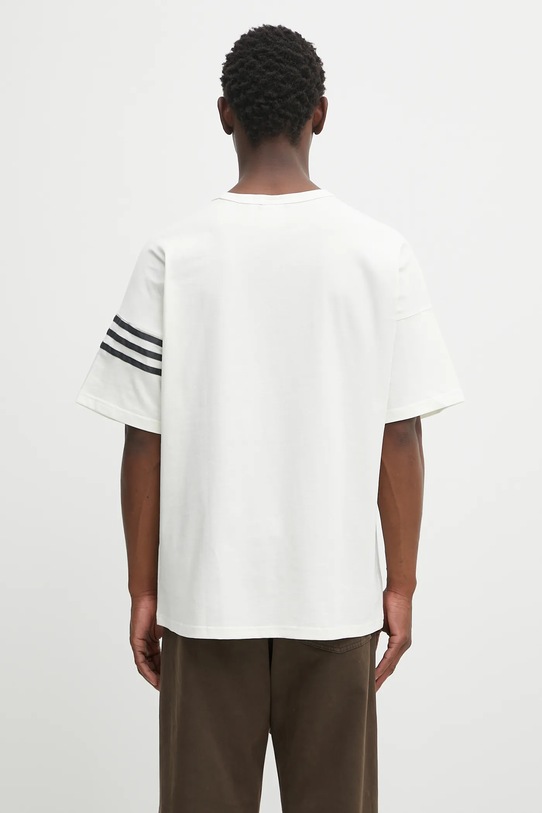 Ρούχα Βαμβακερό μπλουζάκι adidas Originals Neu C Tee HZ3698 μπεζ
