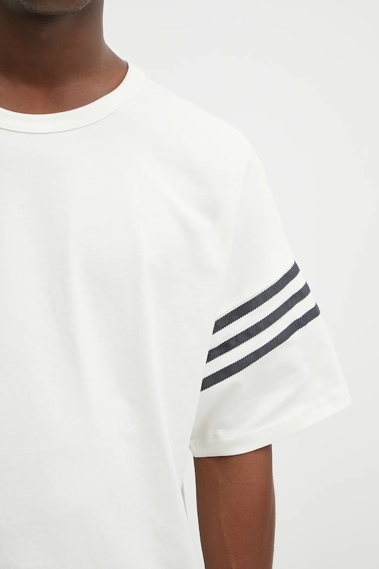 adidas Originals tricou din bumbac Neu C Tee bej HZ3698