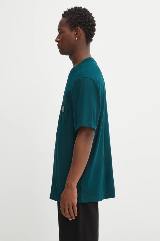 Памучна тениска adidas Originals Mg Lo Ss T JY2990 зелен AW25