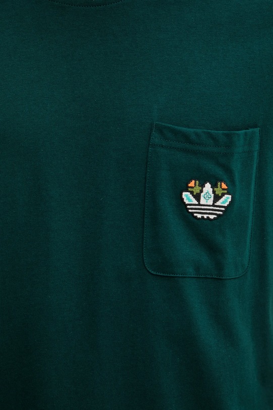 adidas Originals t-shirt bawełniany Mg Lo Ss T JY2990 zielony