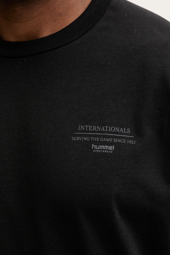 Hummel t-shirt bawełniany 230022 czarny