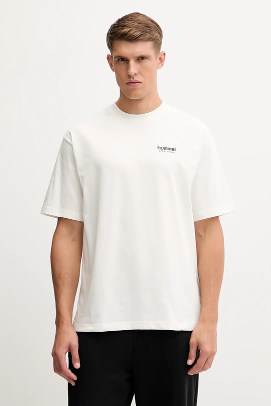 Odzież Hummel t-shirt bawełniany 230025 beżowy