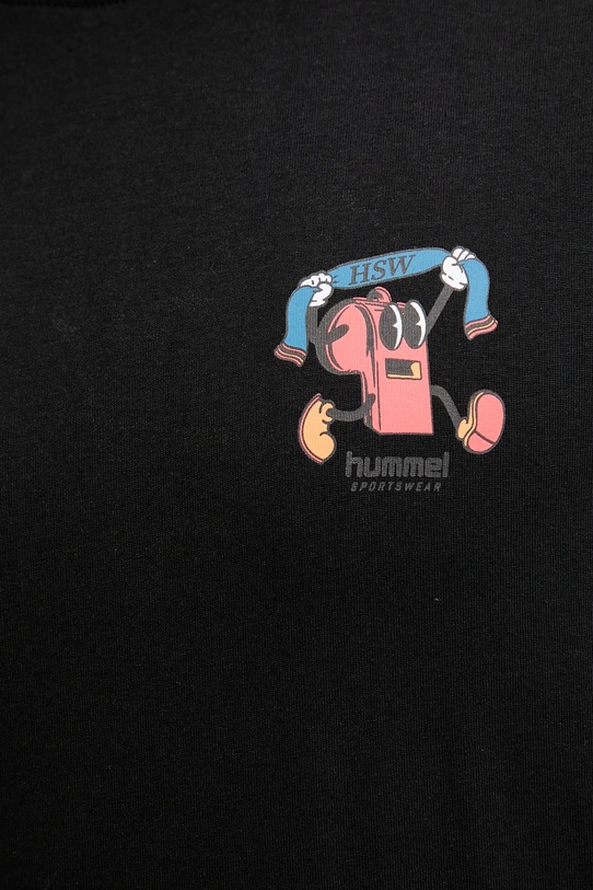 Hummel t-shirt bawełniany 230025 czarny