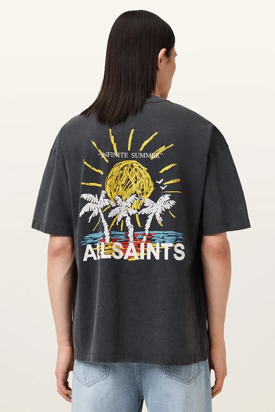 AllSaints t-shirt COVE M061PC czarny AW25