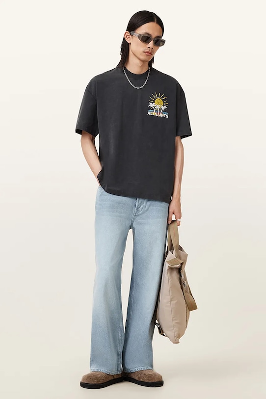 AllSaints t-shirt COVE M061PC czarny