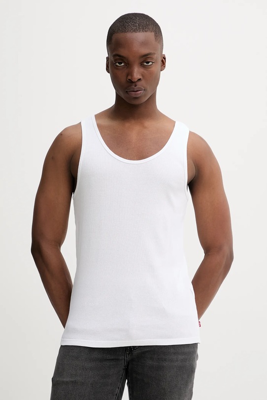 Levi's top bawełniany 2-pack bawełna biały 001MP