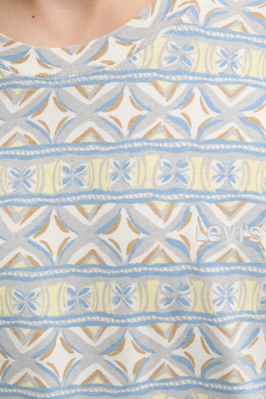 Bavlněné tričko Levi's A0637.0107 šedá