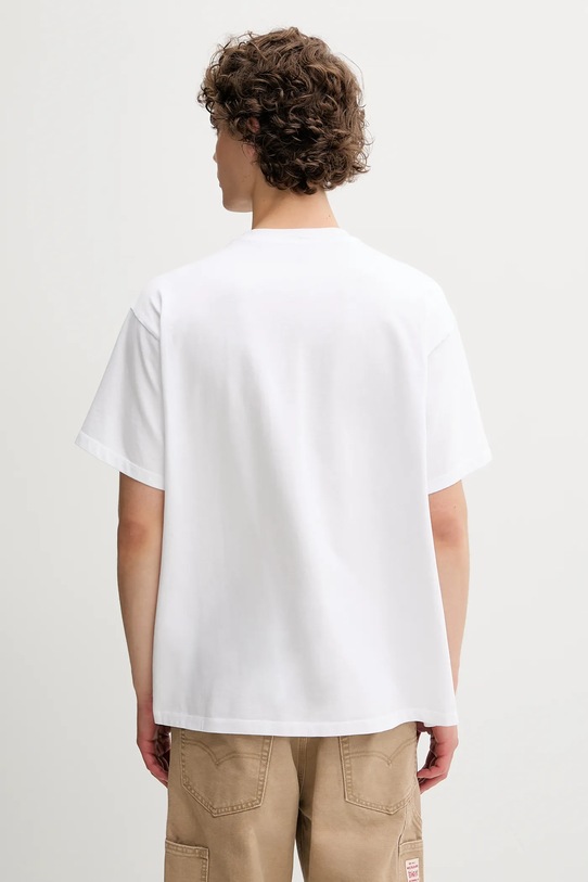 Odzież Levi's t-shirt bawełniany 0008C.0098 biały
