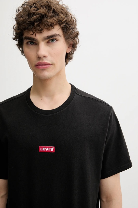Levi's t-shirt bawełniany czarny 79554