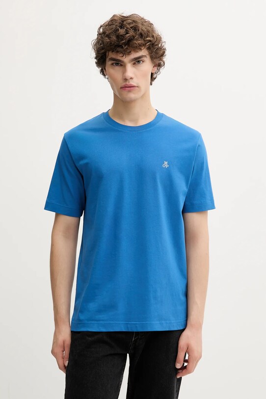 Marc O'Polo t-shirt bawełniany bawełna niebieski 526201251054