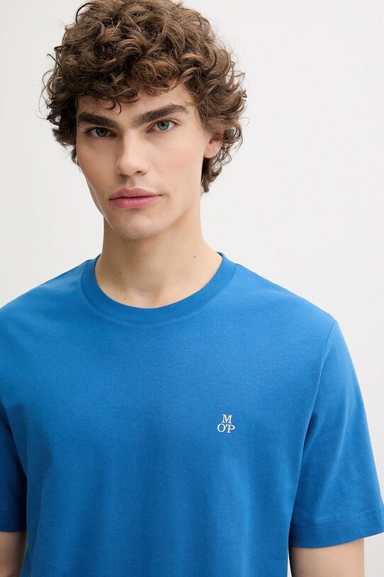 Marc O'Polo t-shirt bawełniany niebieski 526201251054