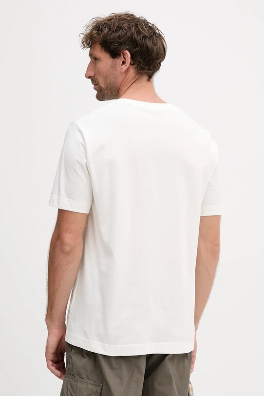 Marc O'Polo t-shirt bawełniany 526201251128 beżowy AW25