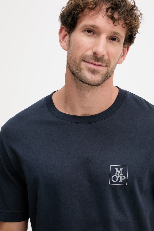 Odzież Marc O'Polo t-shirt bawełniany 526201251128 granatowy