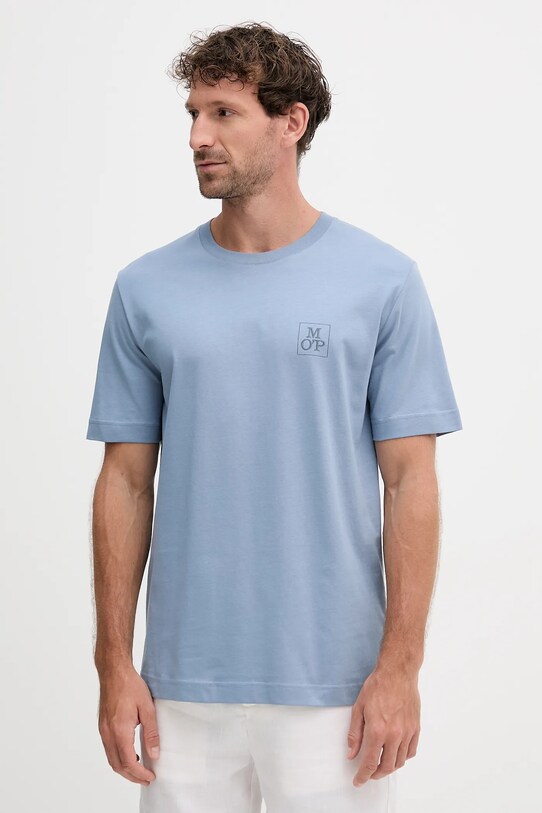 Marc O'Polo t-shirt bawełniany bawełna niebieski 526201251128