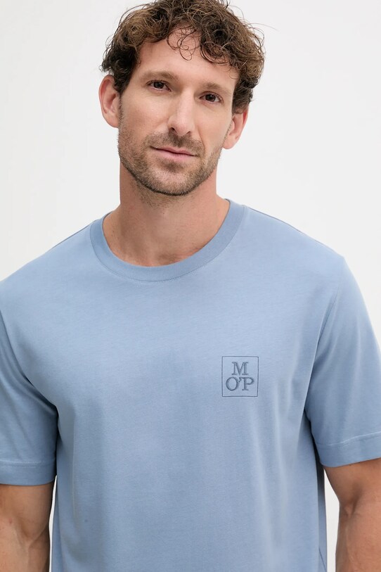 Odzież Marc O'Polo t-shirt bawełniany 526201251128 niebieski