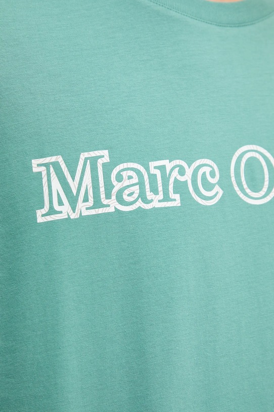 Памучна тениска Marc O'Polo 526201251154 зелен