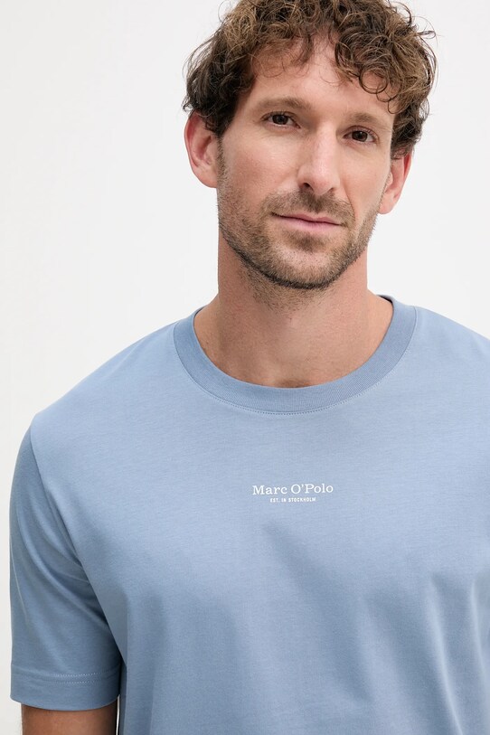 Odzież Marc O'Polo t-shirt bawełniany 526201251382 niebieski