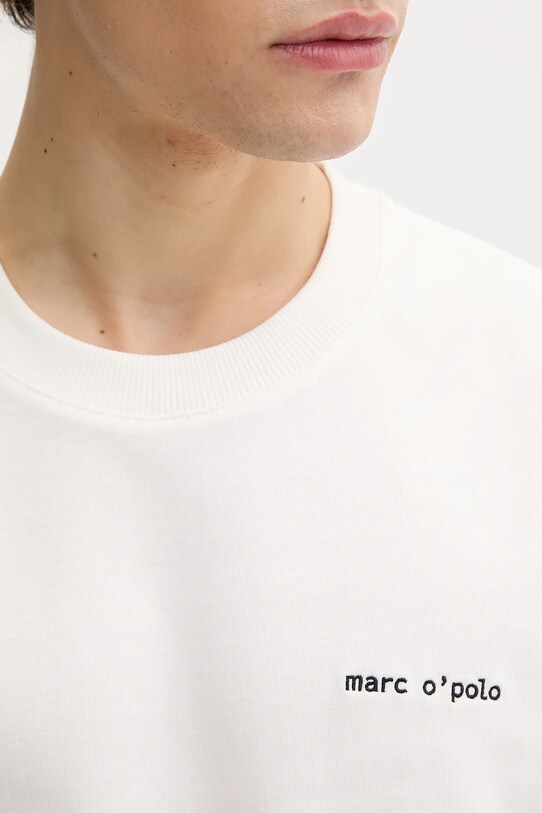 Marc O'Polo t-shirt bawełniany 526206451158 beżowy