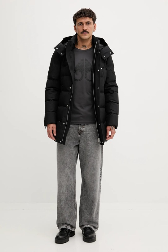 MOOSE KNUCKLES t-shirt in cotone Chamblee M35MT751 grigio AW25