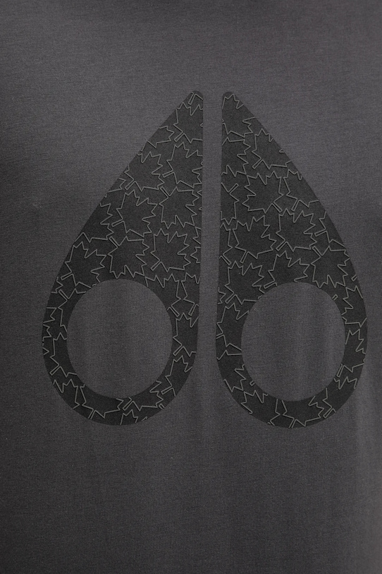 MOOSE KNUCKLES t-shirt in cotone Chamblee M35MT751 grigio