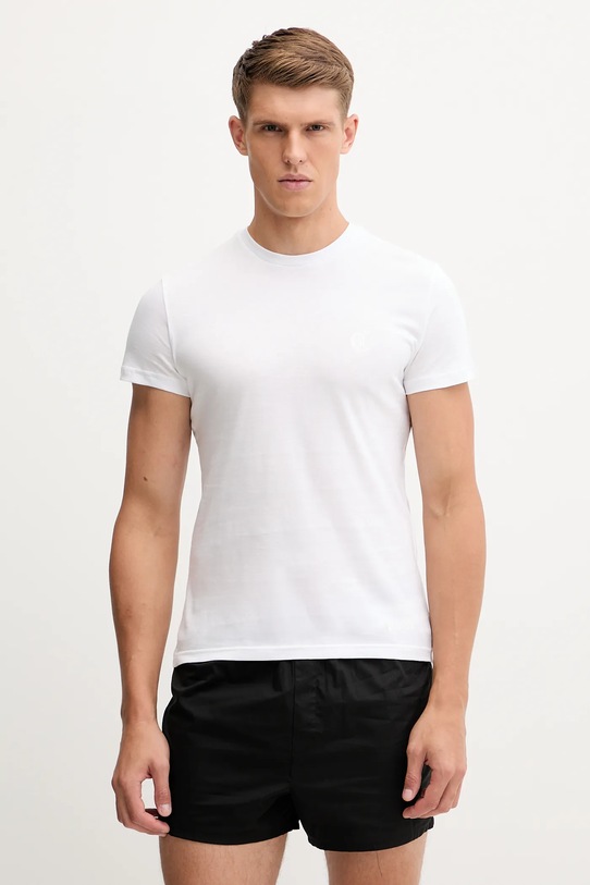 Just Cavalli t-shirt bawełniany 2-pack bawełna biały 79OAJU03.CJUT1