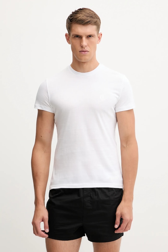 Хлопковая футболка Just Cavalli 2 шт хлопок белый 79OAJU03.CJUT1