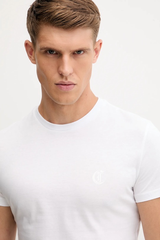 Odzież Just Cavalli t-shirt bawełniany 2-pack 79OAJU03.CJUT1 biały