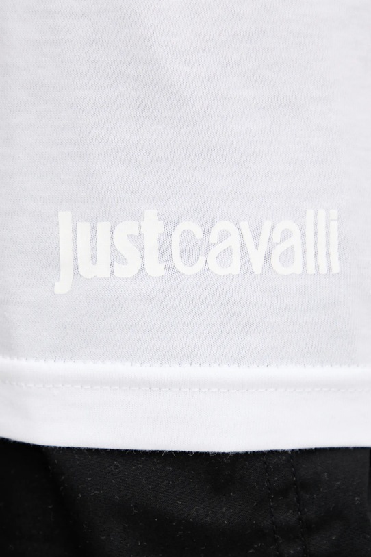 Just Cavalli t-shirt bawełniany 2-pack biały 79OAJU03.CJUT1