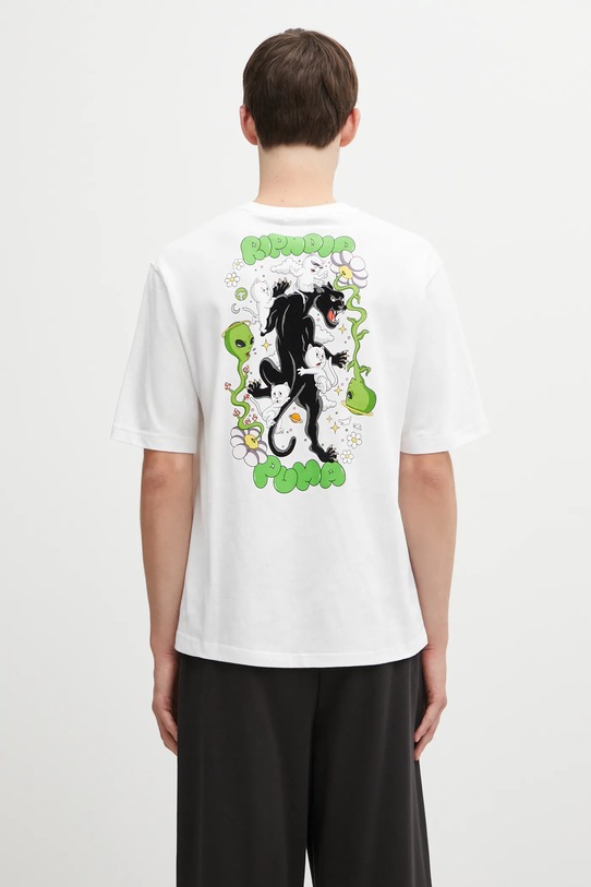 Ρούχα Βαμβακερό μπλουζάκι Puma PUMA x RIPNDIP 632413 λευκό