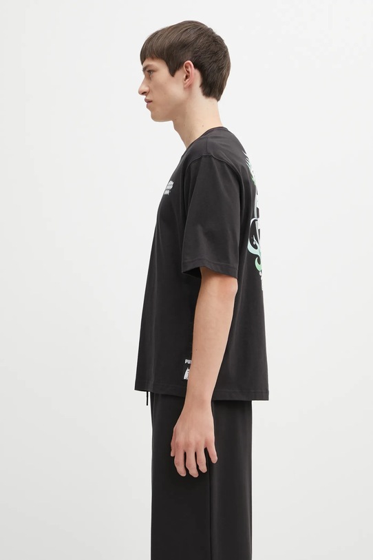 Βαμβακερό μπλουζάκι Puma PUMA x RIPNDIP 632413 μαύρο AW25
