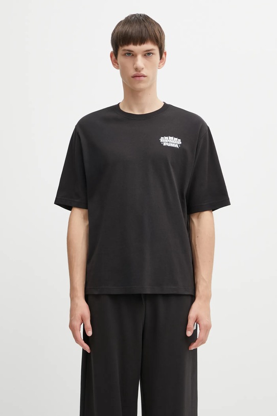 Ρούχα Βαμβακερό μπλουζάκι Puma PUMA x RIPNDIP 632413 μαύρο