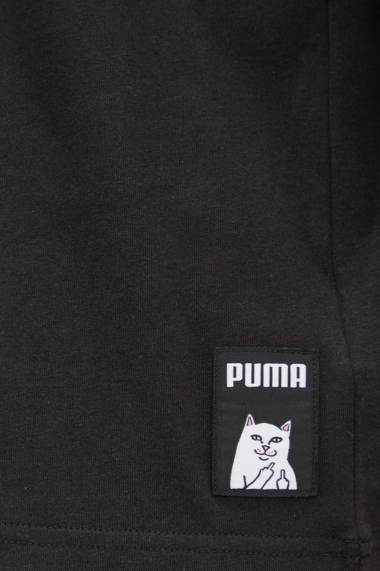 Βαμβακερό μπλουζάκι Puma PUMA x RIPNDIP μαύρο 632413