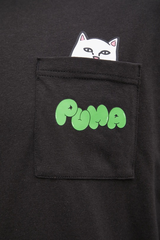 Βαμβακερό μπλουζάκι Puma PUMA x RIPNDIP μαύρο 633779