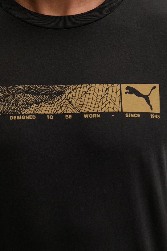Puma t-shirt bawełniany czarny 688227