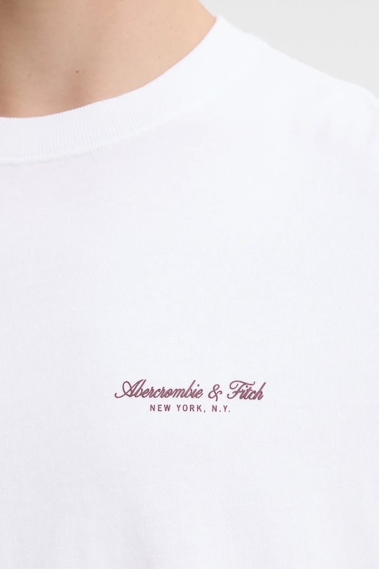 Abercrombie & Fitch t-shirt bawełniany KI123.5091.100 biały