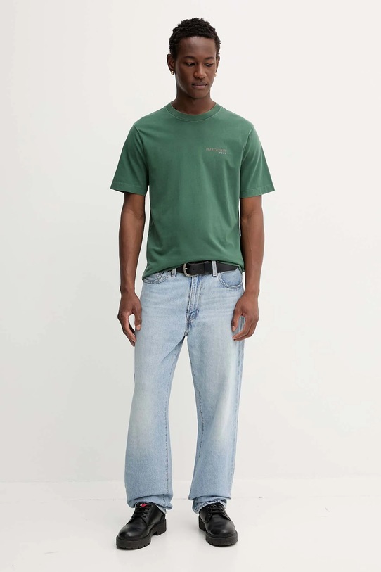 Abercrombie & Fitch t-shirt bawełniany KI123.5231.303 zielony AW25