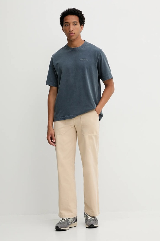 Abercrombie & Fitch tricou din bumbac KI123.5233.903 gri AW25