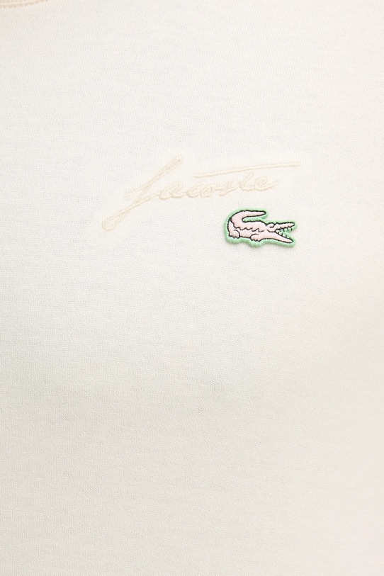Lacoste t-shirt bawełniany TH5492 beżowy