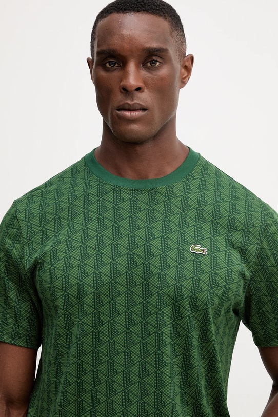 Lacoste t-shirt bawełniany zielony TH5902