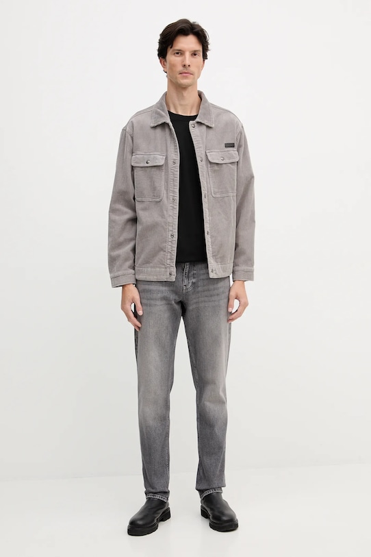 Lacoste t-shirt bawełniany TH5950 czarny AW25