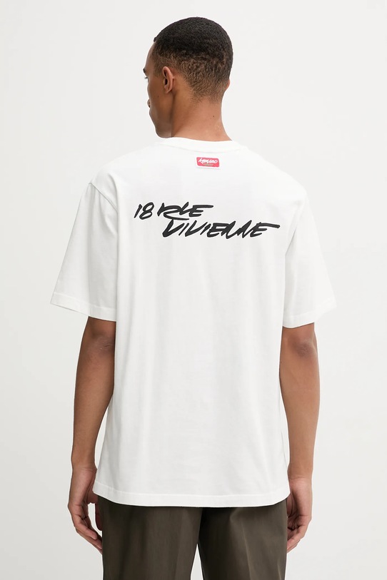 Oblečení Bavlněné tričko Kenzo FF65TS2654SG bílá
