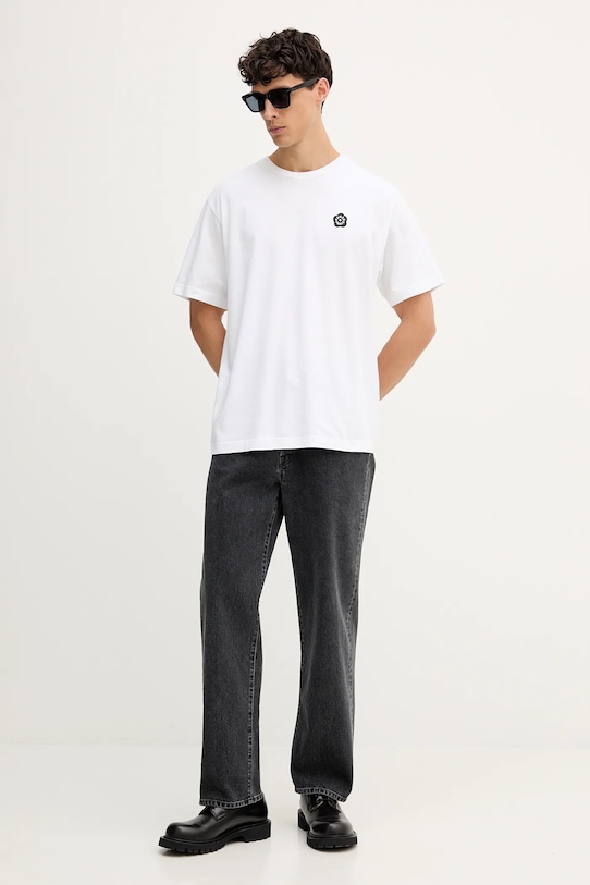 Bavlněné tričko Kenzo FF55TS2004SG bílá AW25