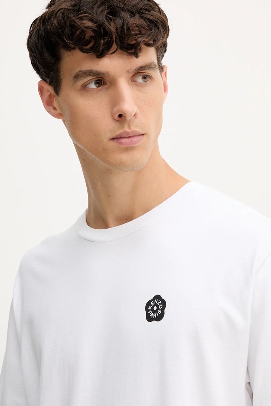Памучна тениска Kenzo бял FF55TS2004SG