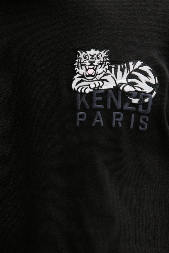 Βαμβακερό μπλουζάκι Kenzo FF65TS1524SI μαύρο
