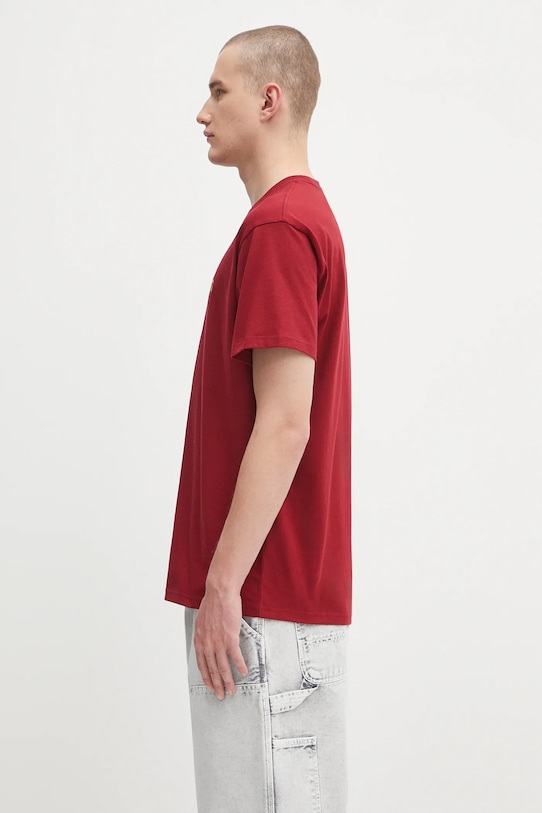 Carhartt WIP cotton t-shirt S/S Chase I026391.30QXX maroon AW25